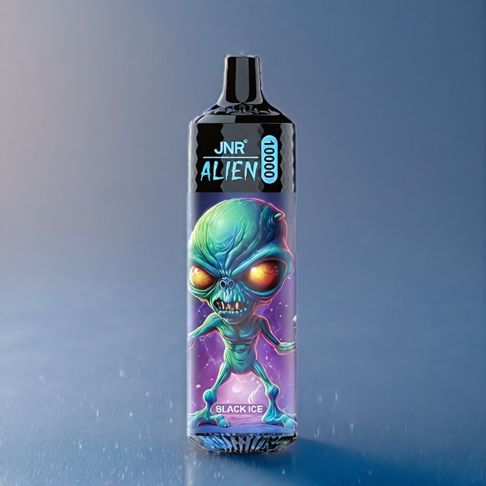 JNR Alien 10000 Puffs Sort Is LED Engros Danmark