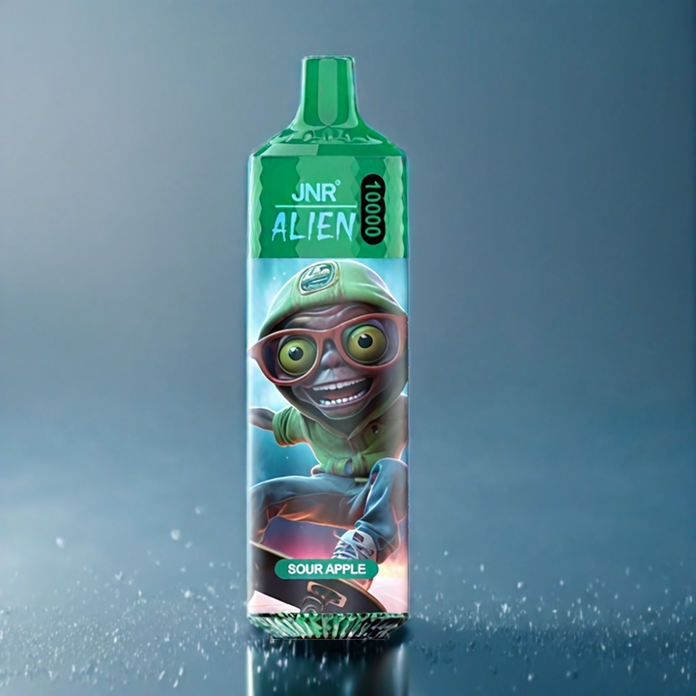 JNR Alien 10000 Puffs Sur Æble RGB Engros Danmark