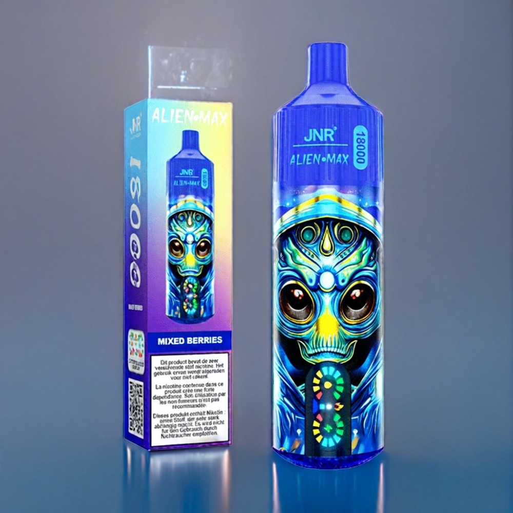 JNR Alien Max 18000 Puffs Blandede Bær Engros Danmark Type-C Quick Charge
