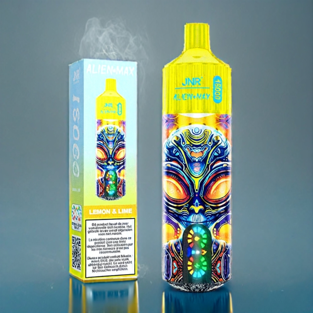 JNR Alien Max 18000 Puffs Citron & Lime med Smart LED Display Engros Danmark