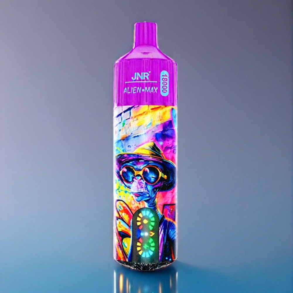 JNR Alien Max 18000 Puffs Fersken Blåbær Slik Type-C Engros Danmark
