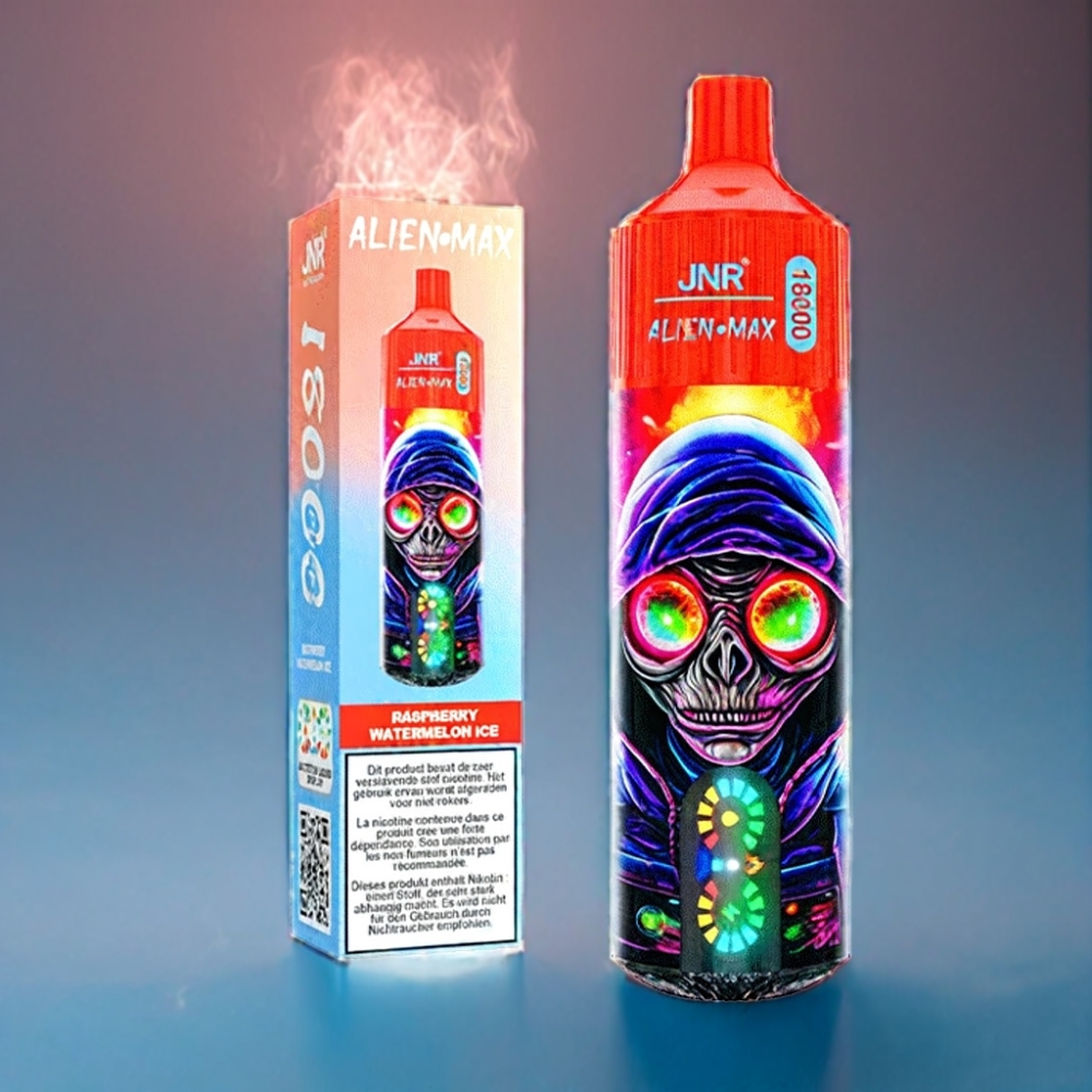 JNR Alien Max 18000 Puffs Hindebær Vandmelon Is med Dual Mesh Coil Engros Danmark