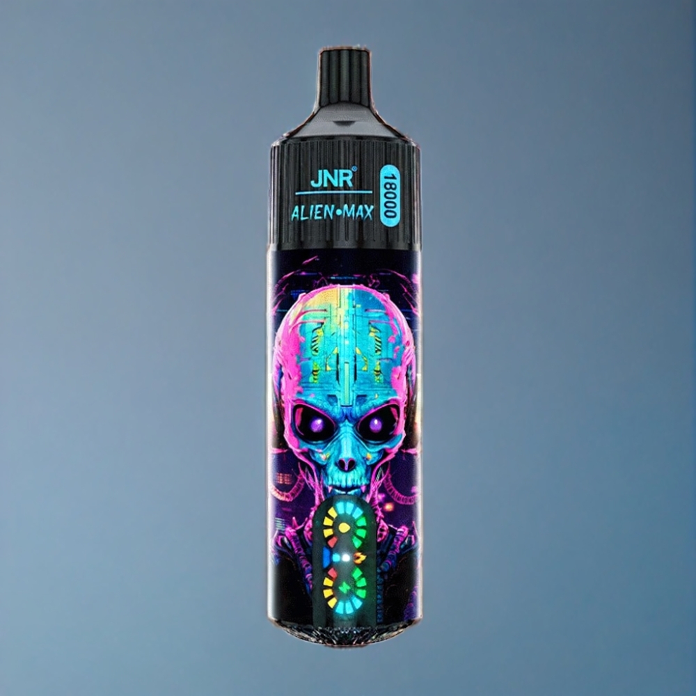 JNR Alien Max 18000 Puffs Hubba Bubba Jordbær Engros Danmark Type-C Hurtigopladning