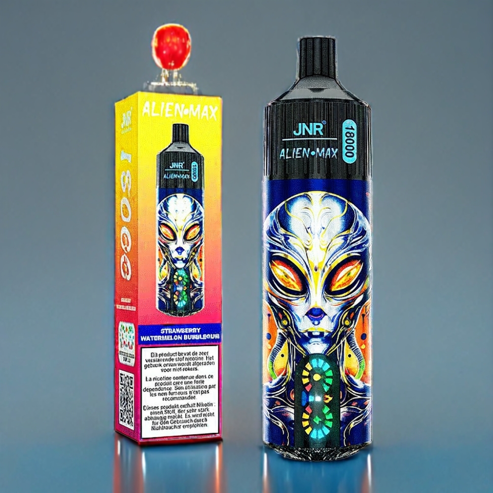 JNR Alien Max 18000 Puffs Jordbær Vandmelon Bubblegum 28ml Engros Danmark