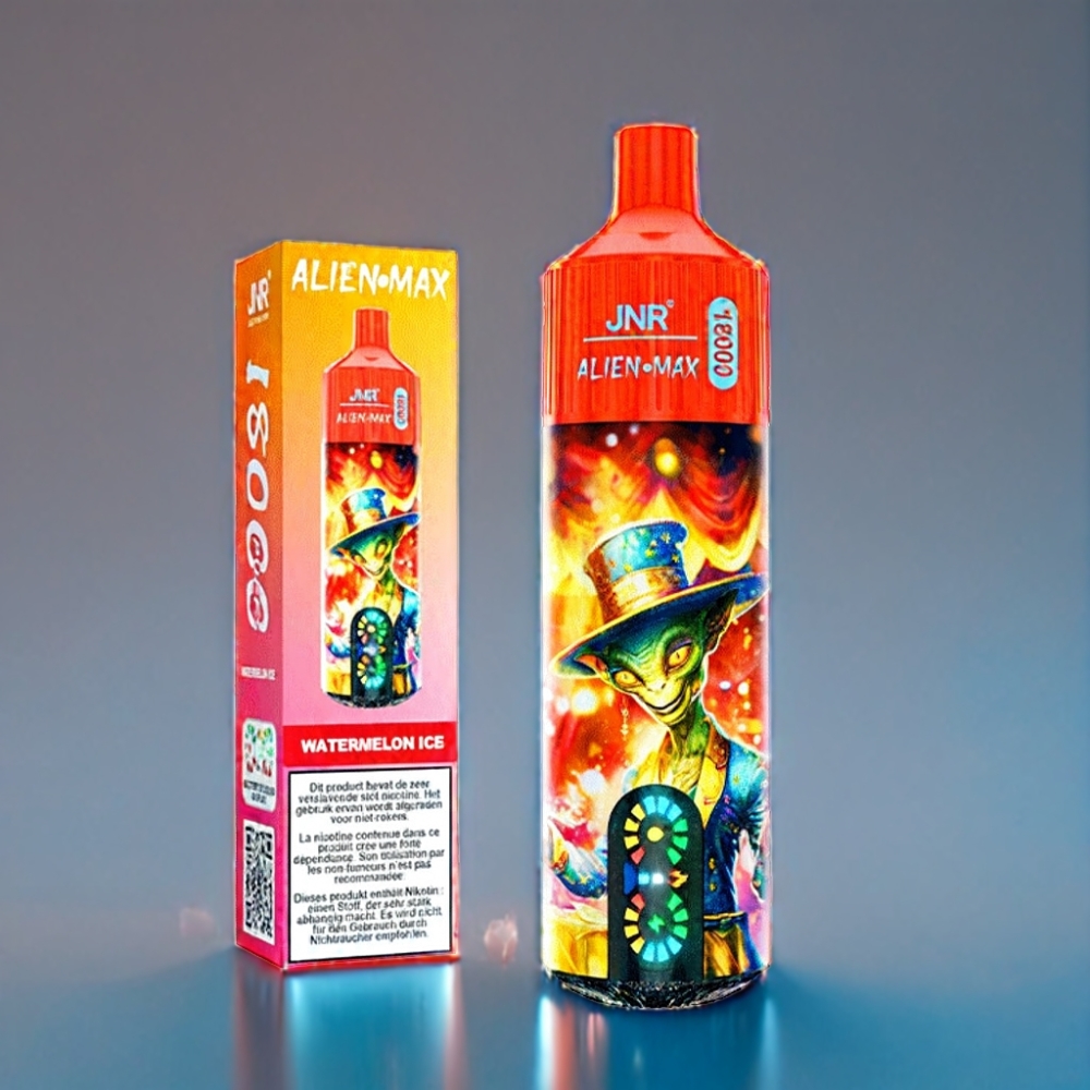 JNR Alien Max 18000 Puffs Vandmelon Is med Smart LED Display Engros Danmark
