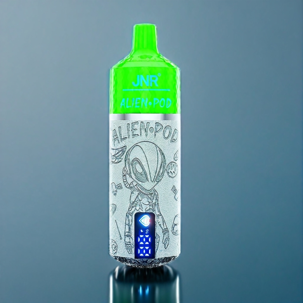 JNR Alien Pod 13000 Puffs Jordbær Kiwi Engros Danmark Mesh Core