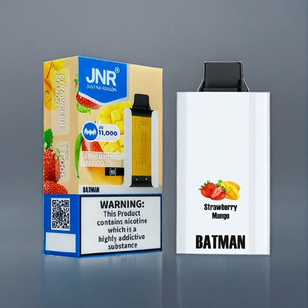 JNR BATMAN 11000 Puffs Jordbær Mango Type-C Quick Charge Engros Danmark