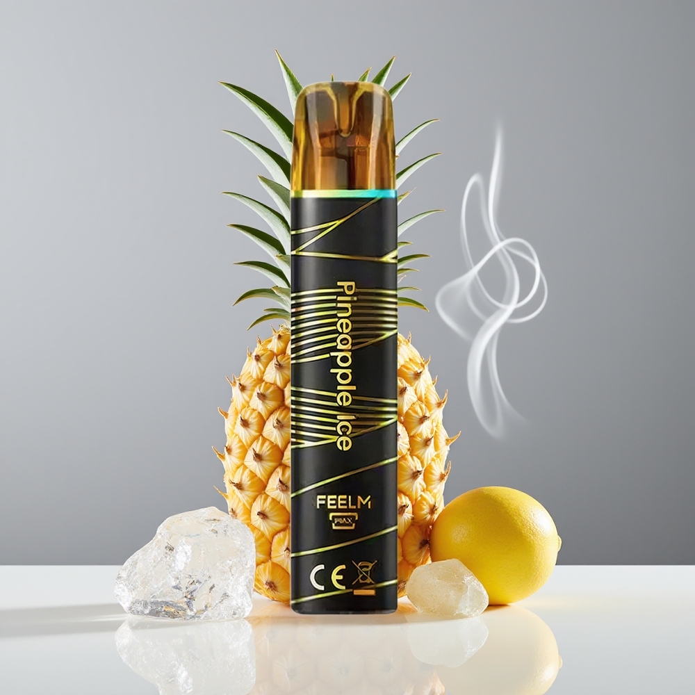 JNR Black&Golden 600+200 Puffs 2ml Engros Danmark Ananas Is Disposable Vape