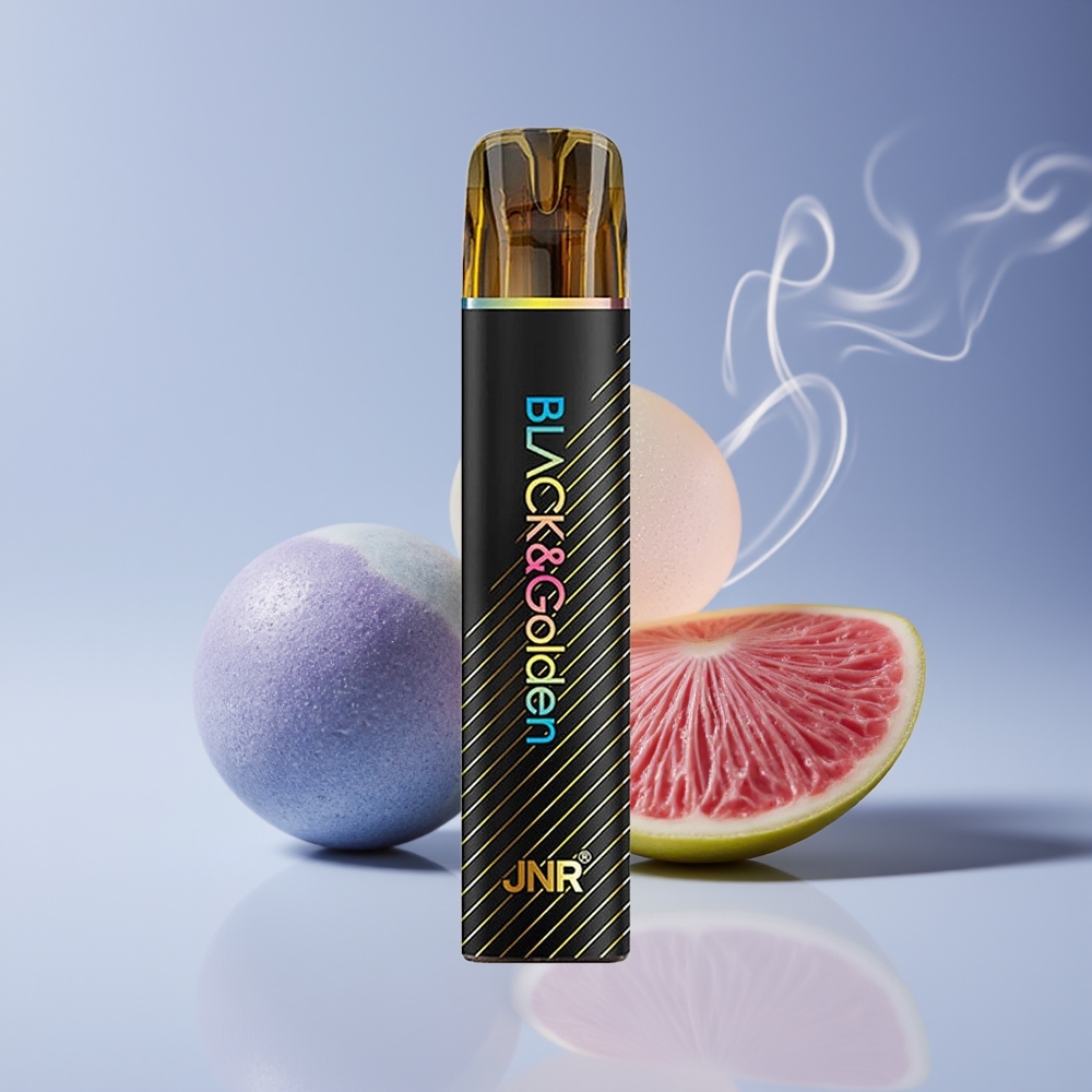 JNR Black&Golden 600+200 Puffs 550mAh Engros Danmark Blåboble Bubblegum