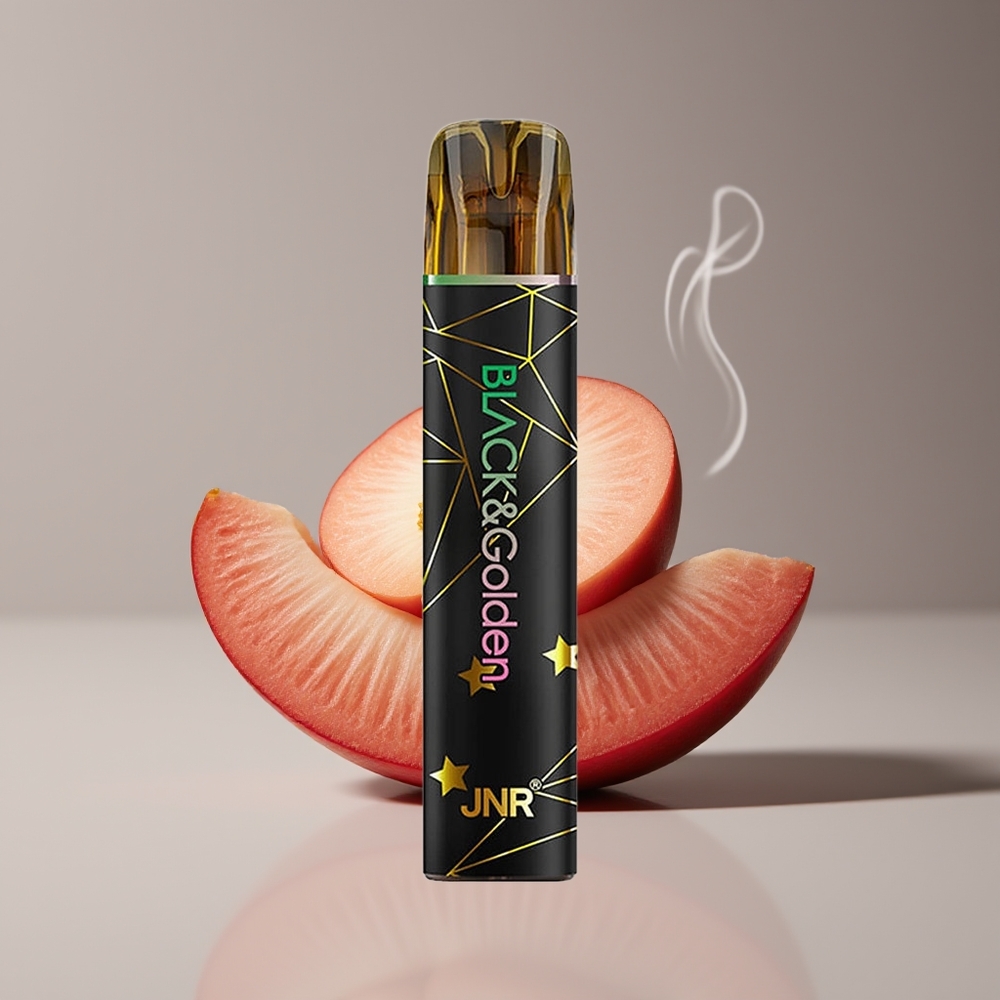 JNR Black&Golden 600+200 Puffs 550mAh Engros Danmark Frugt Fersken