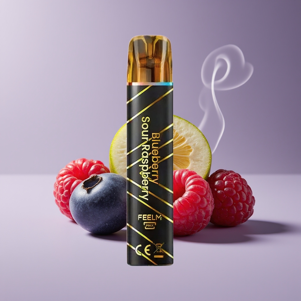 JNR Black&Golden 600+200 Puffs Blåbær Sur Hindbær Engros Danmark 550mAh