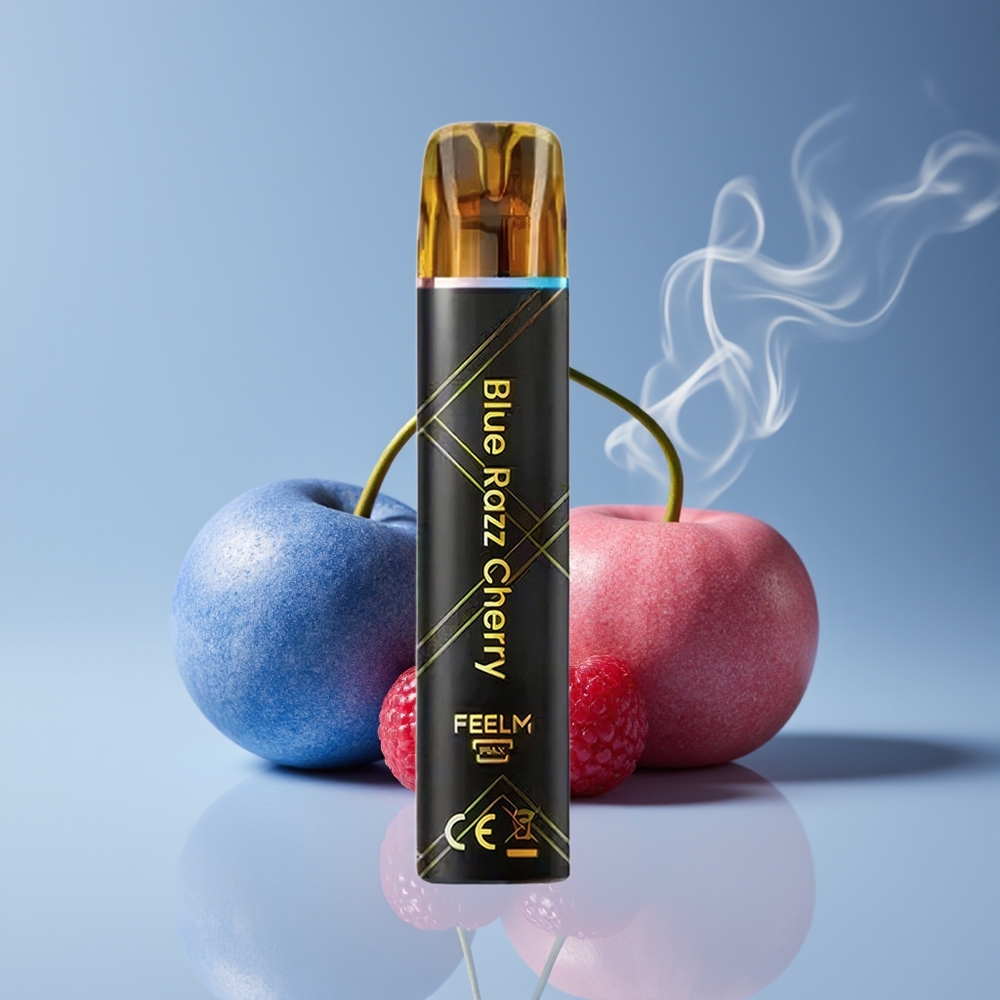 JNR Black&Golden 600+200 Puffs Engros Danmark 550mAh Blå Hindbær Kirsebær
