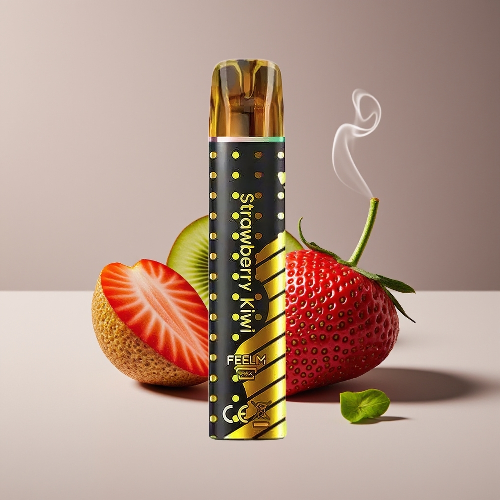 JNR Black&Golden 600+200 Puffs Engros Danmark 550mAh Jordbær Kiwi