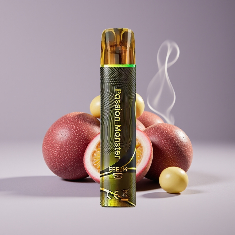 JNR Black&Golden 600+200 Puffs Passion Monster 550mAh Engros Danmark