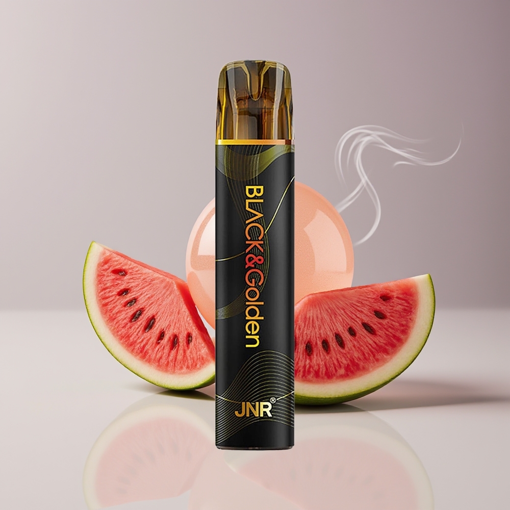 JNR Black&Golden 600+200 Pust Vandmelon Bubblegum 550mAh Engros Danmark