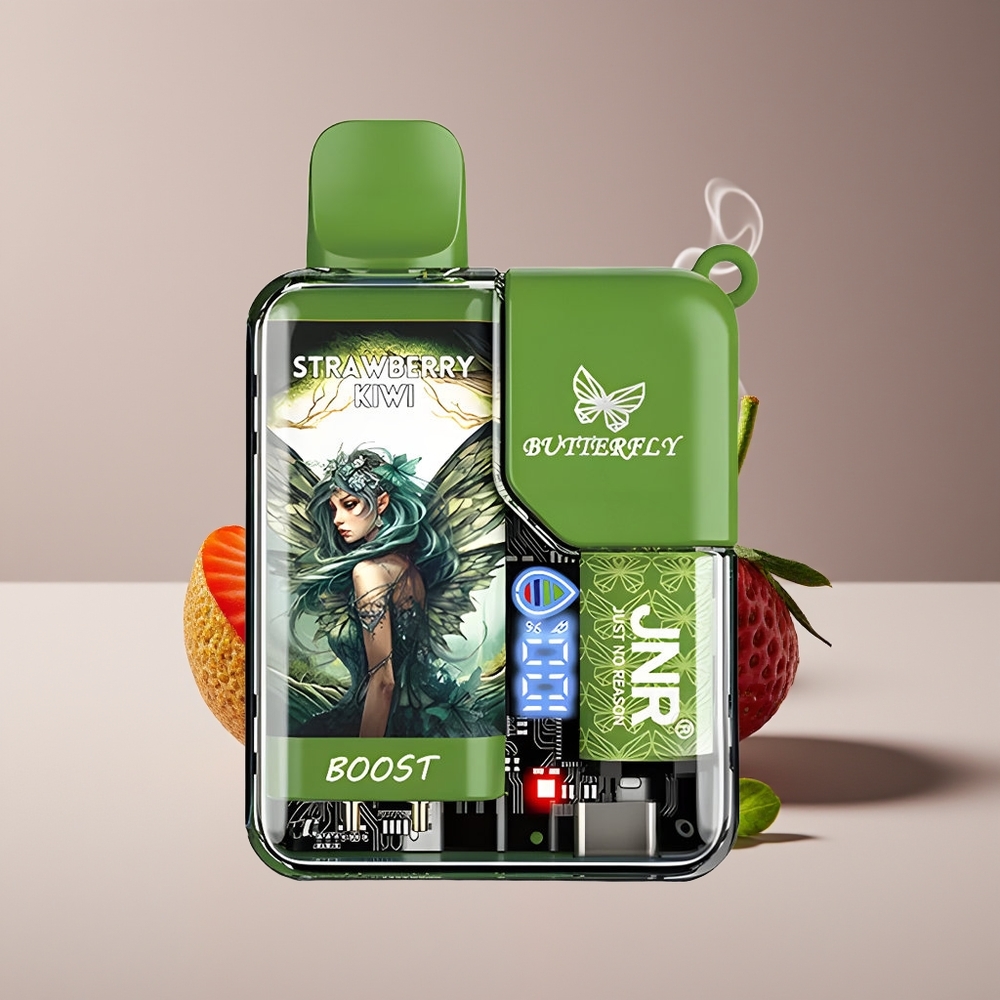 JNR Butterfly 8500 Puffs Digital Engros Danmark Jordbær Kiwi