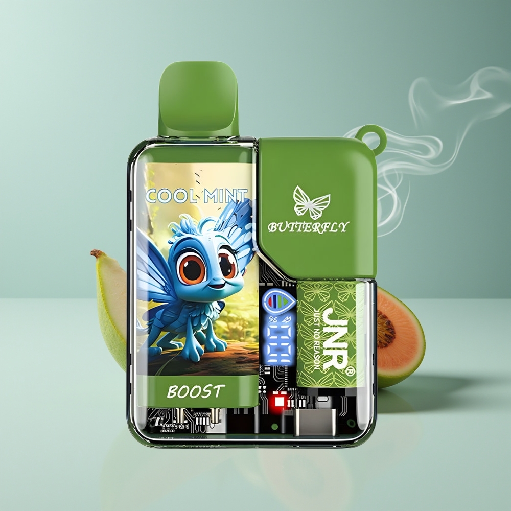 JNR Butterfly 8500 Puffs Engros Danmark 15ml Kølig Mynte