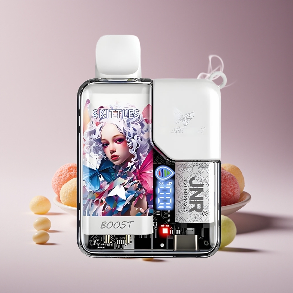 JNR Butterfly 8500 Puffs Engros Danmark Skittles 15ml