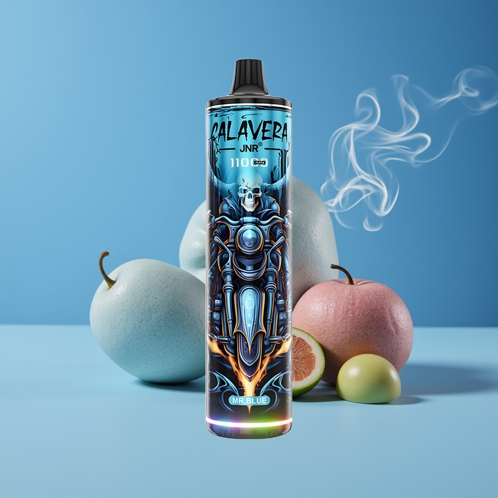 JNR Calavera 11000 Puffs Engros Danmark Disposable Vape Hr Blå 850 mAh