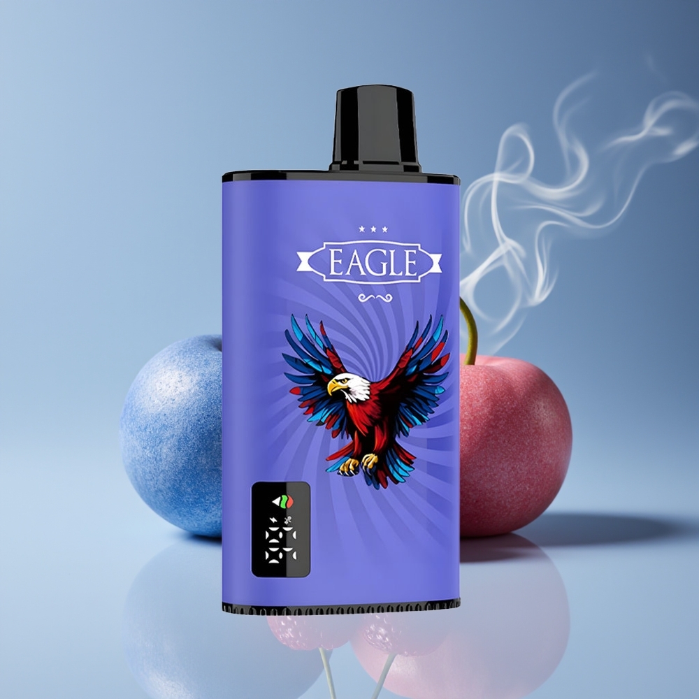 JNR EAGLE Smart 23000 Puffs Engros Danmark Disposable Vape Blå Hindbær Kirsebær med Digitalt Display