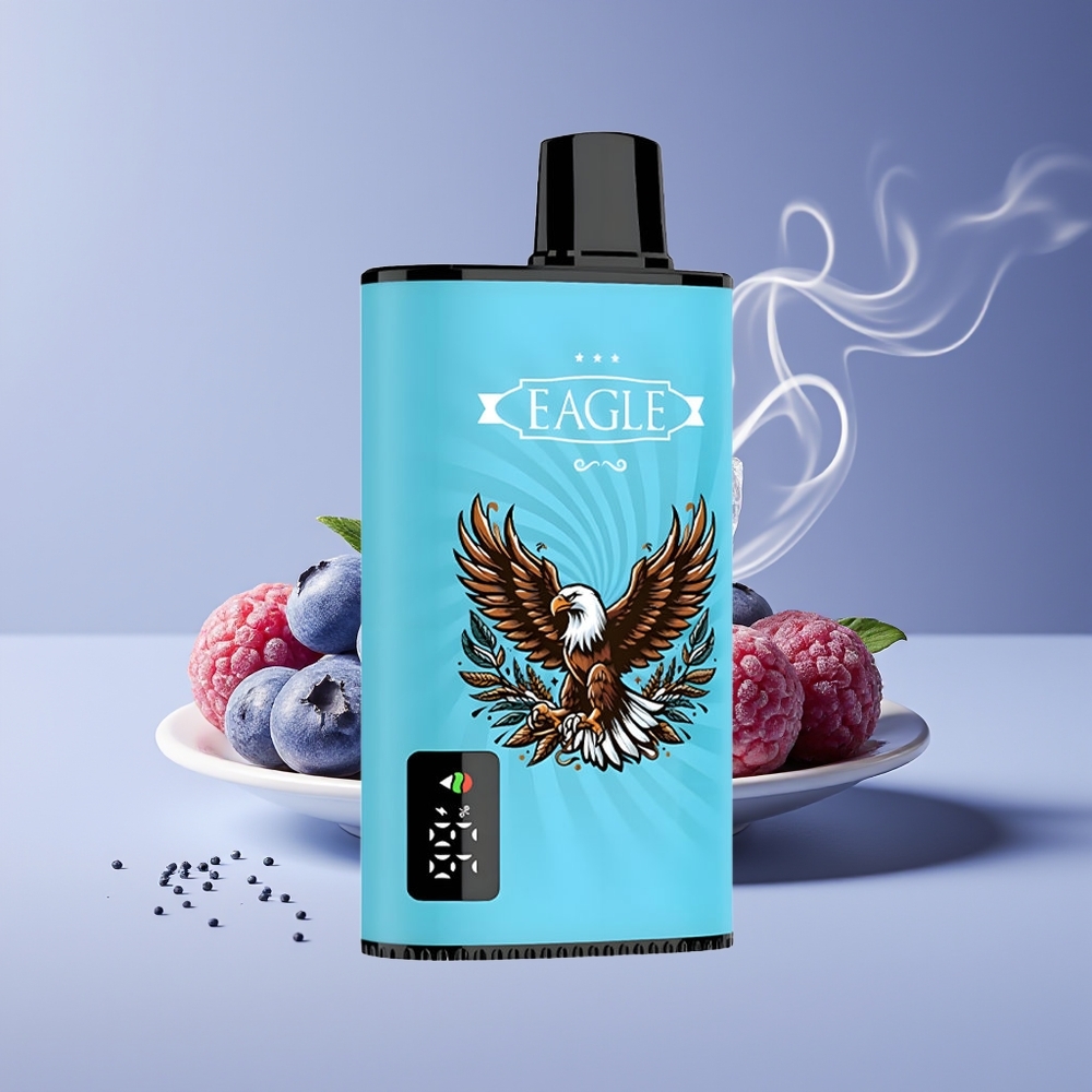 JNR EAGLE Smart 23000 Puffs Engros Danmark Disposable Vape Blåbær Is med Digital Skærm
