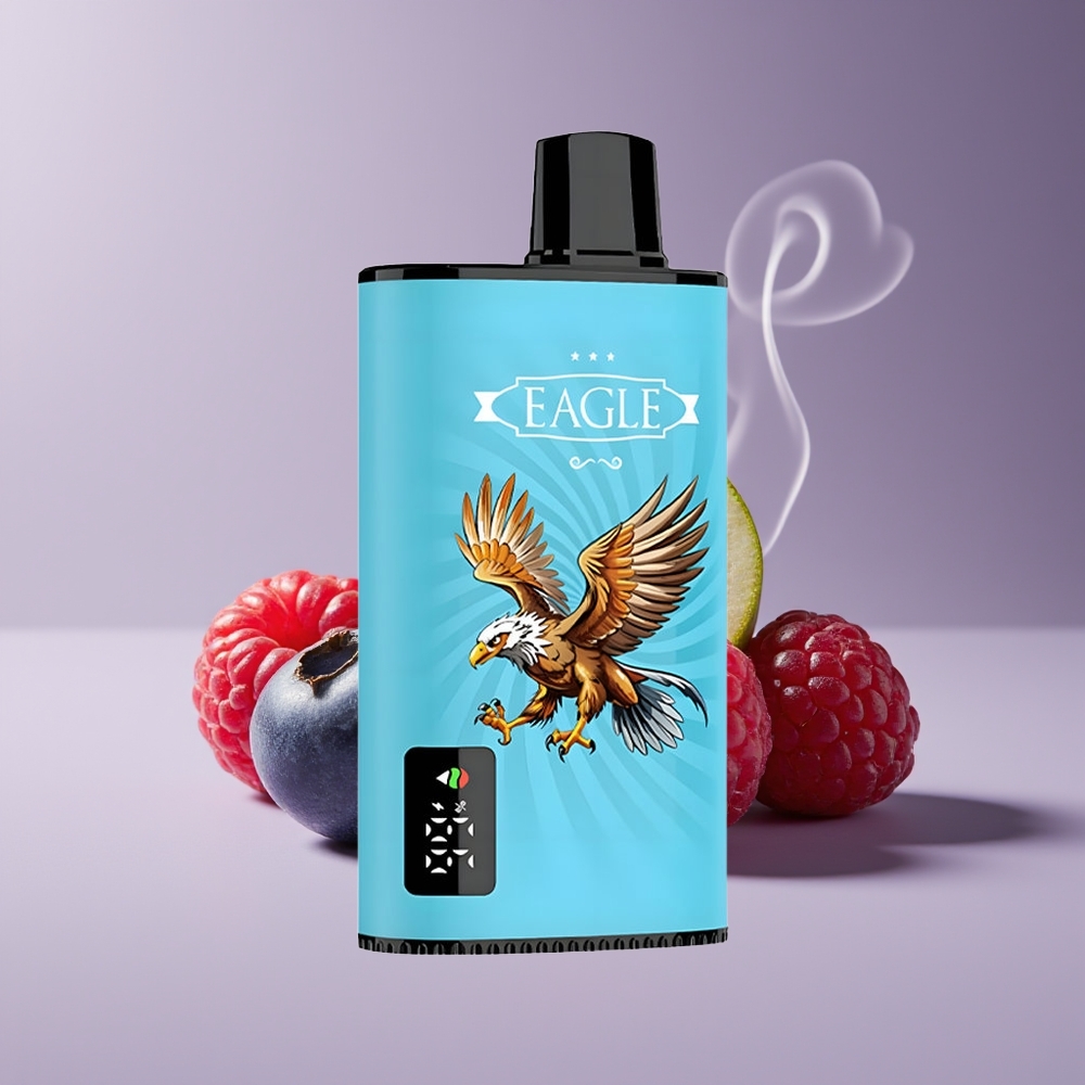 JNR EAGLE Smart 23000 Puffs Engros Danmark Disposable Vape Blåbær Sur Hindbær med Digital Skærm