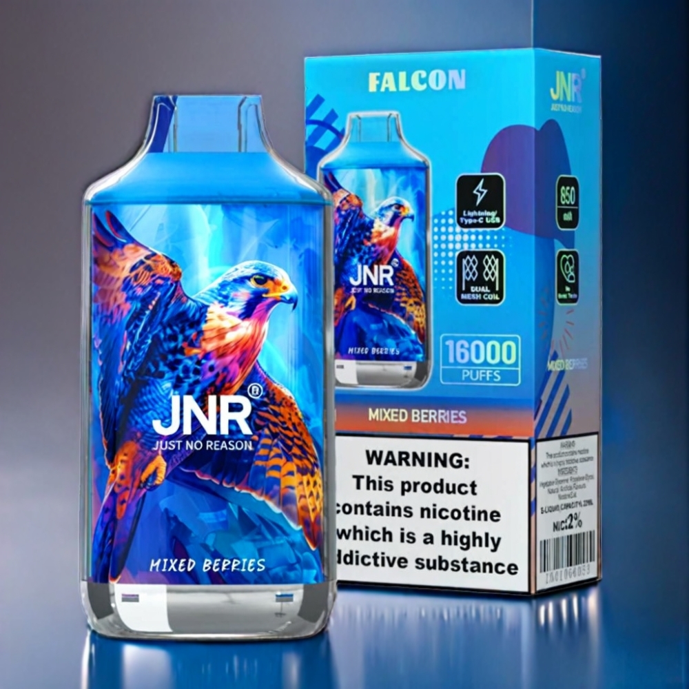JNR Falcon 16000 Puffs Blandede Bær 850 mAh Engros Danmark
