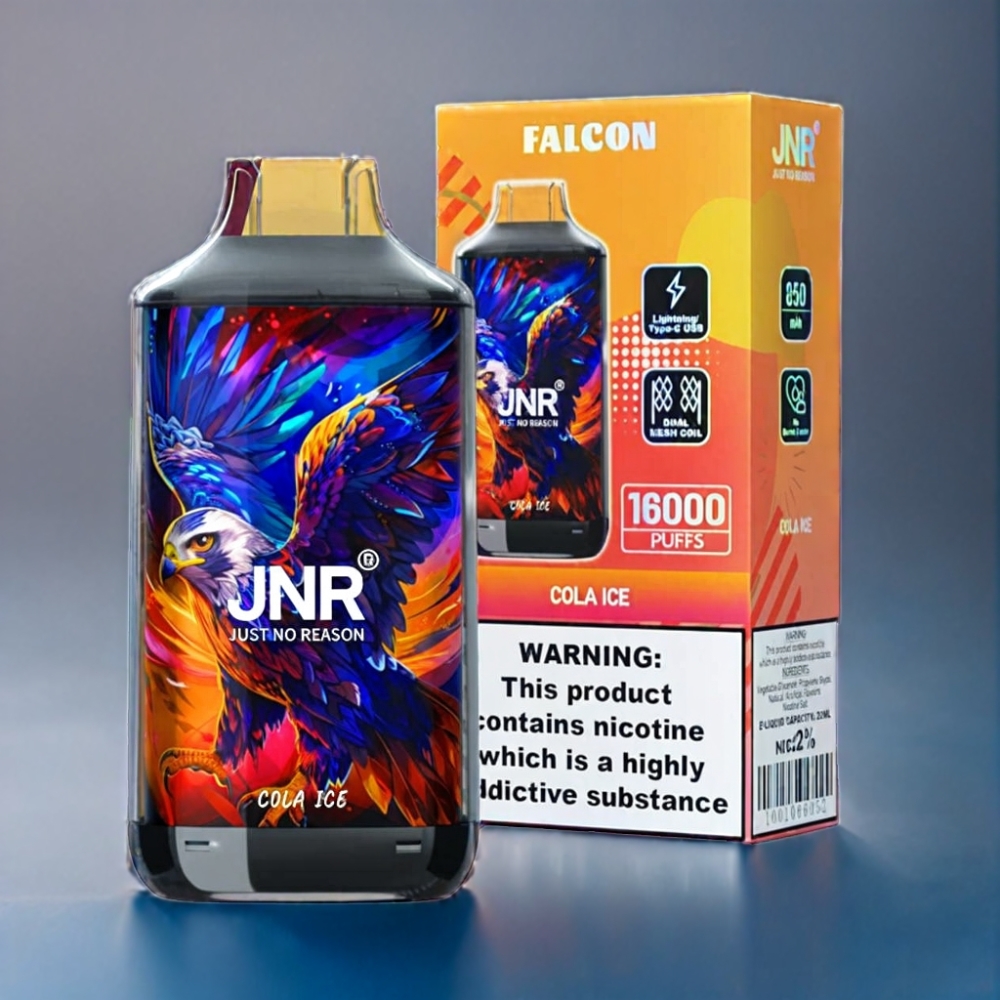 JNR Falcon 16000 Puffs Cola Is Engros Danmark 850 mAh