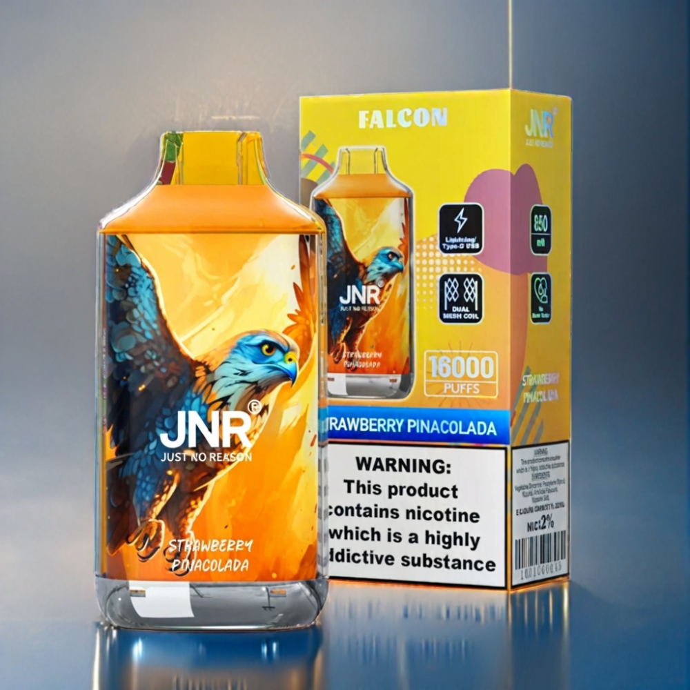 JNR Falcon 16000 Puffs Jordbær Pina Colada Smart LED Engros Danmark