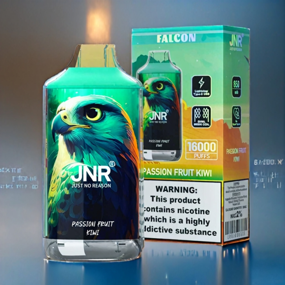 JNR Falcon 16000 Puffs Passionsfrugt Kiwi 22ml Engros Danmark
