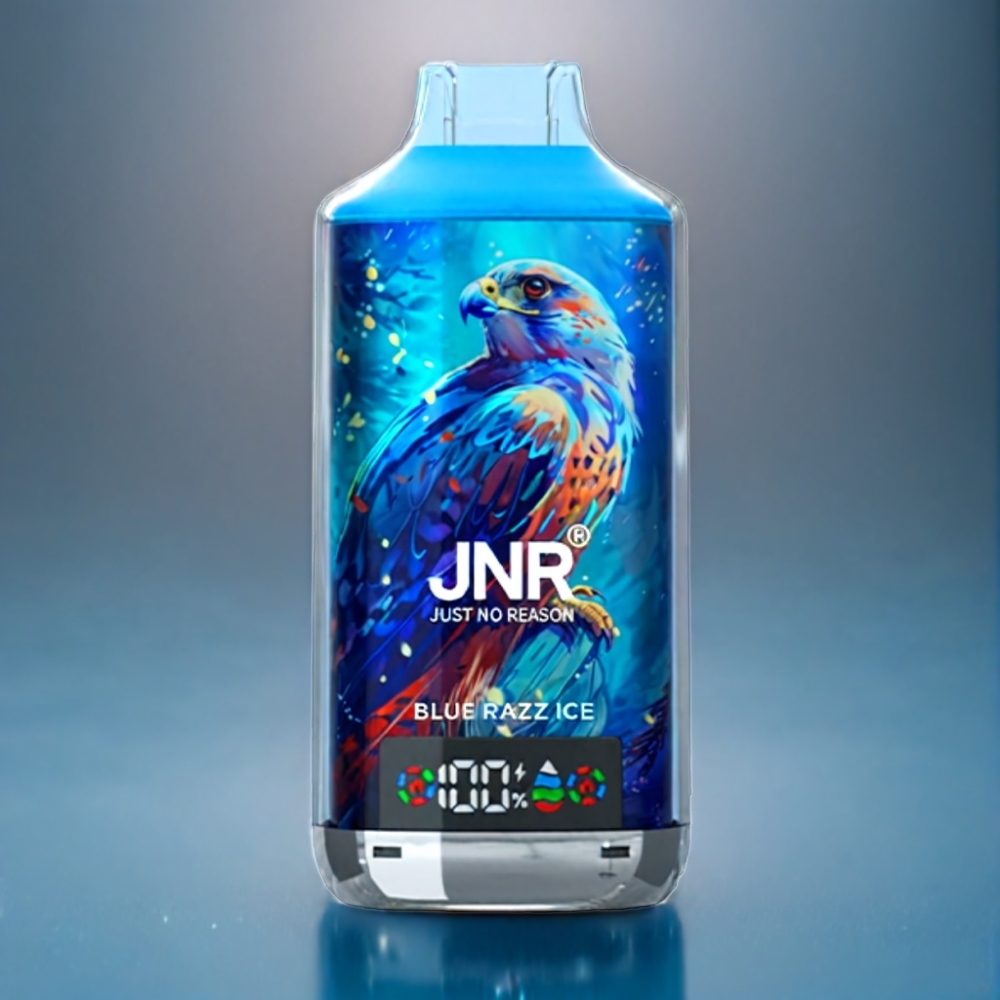 JNR Falcon X 18000 Puffs Blå Hindbær Is 24ml Engros Danmark