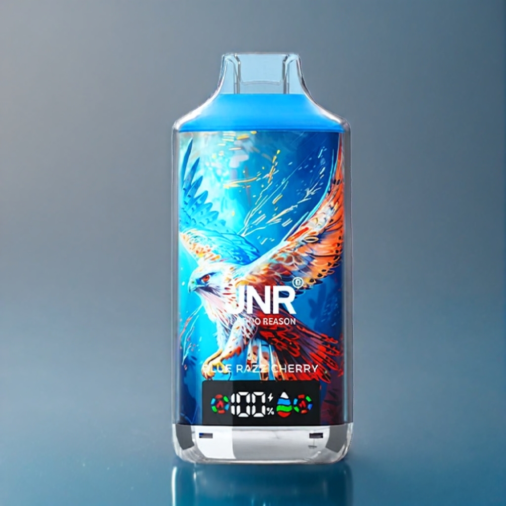 JNR Falcon X 18000 Puffs Blå Hindbær Kirsebær Engros Danmark Dual Mesh Coil