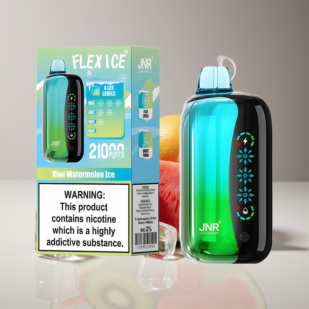 JNR Flex Ice 21000 Puffs Engros Danmark Justerbar Luft Til Kiwi Vandmelon Is