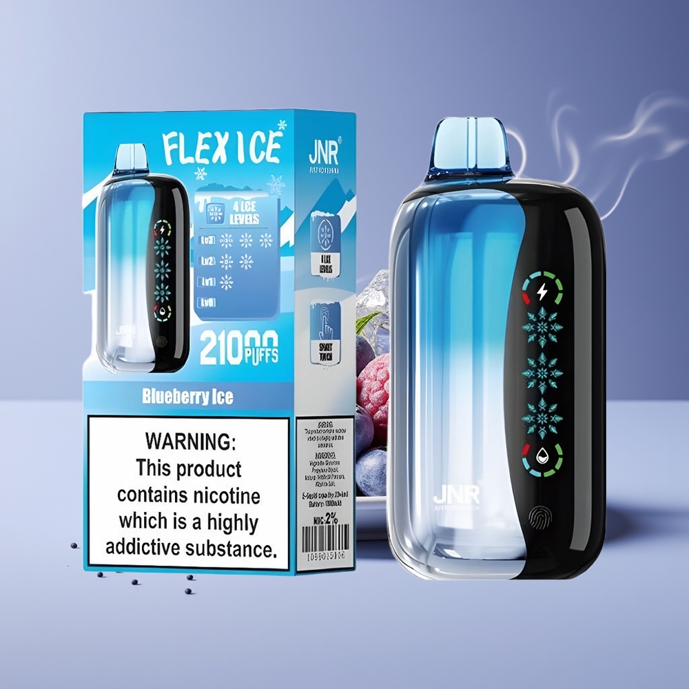 JNR Flex Ice 21000 Puffs Engros Danmark Justerbar Luftgennemstrømning Blåbær Is