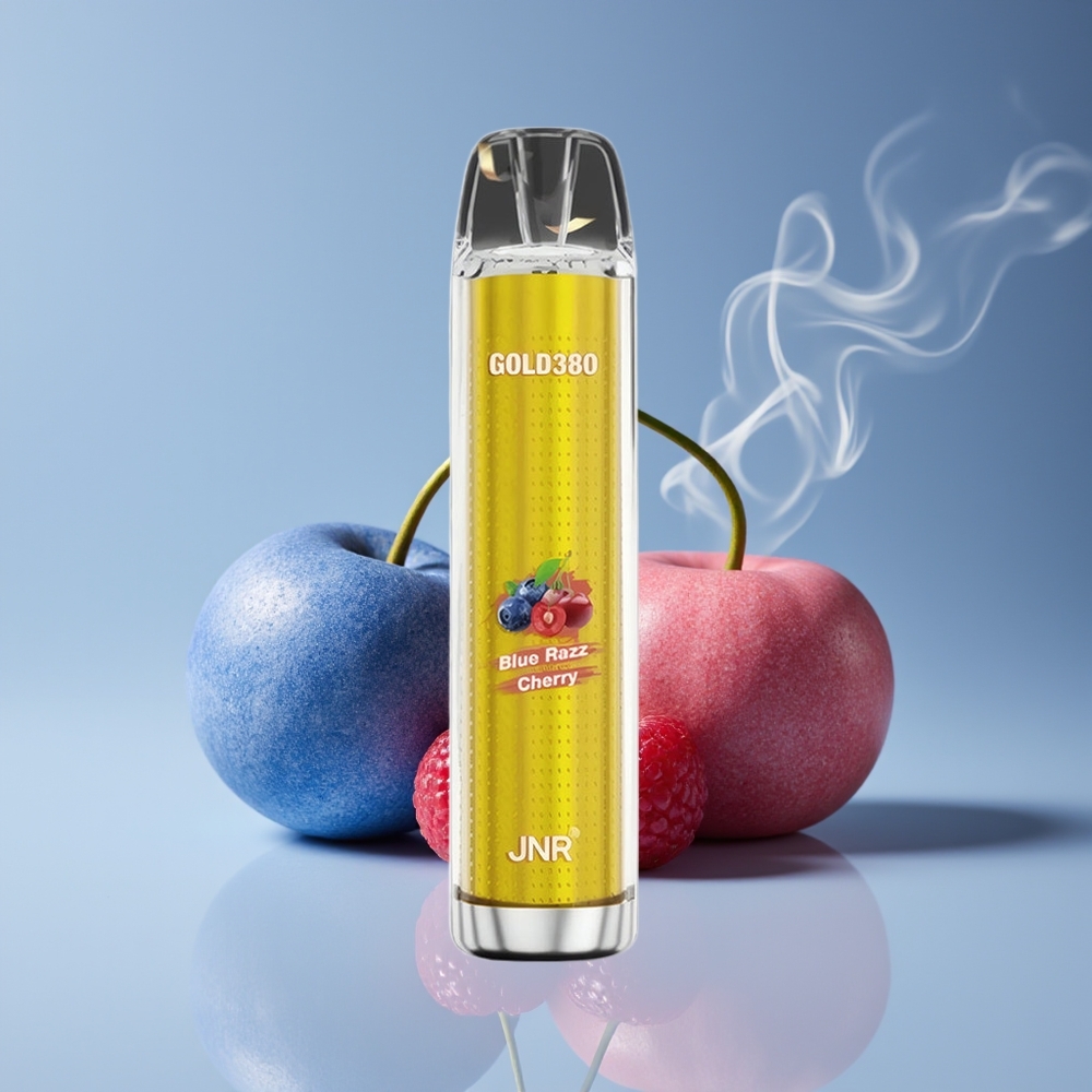JNR Glod380 6000 Puffs Engros Danmark Disposable Vape Blå Hindbær Kirsebær 1500mAh