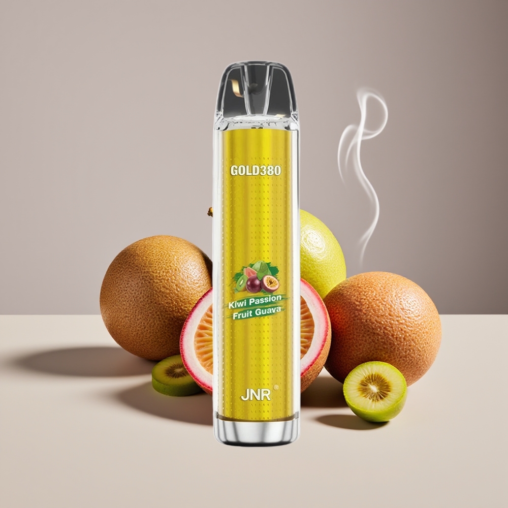 JNR Glod380 6000 Puffs Engros Danmark Disposable Vape Kiwi Passionsfrugt Guava