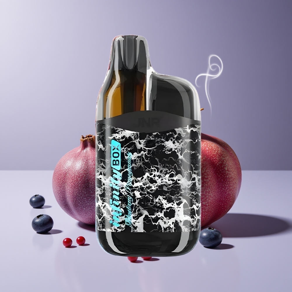 JNR Infinity Box 10700 Puffs 2200mAh Engros Danmark Blåbær Granatæble
