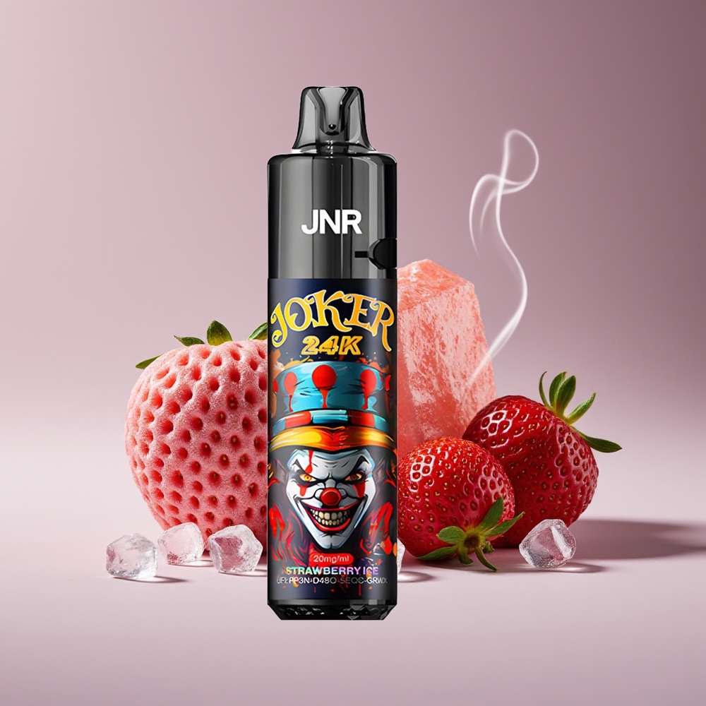 JNR Joker 24K Puffs Engros Danmark 24000 Puffs Disposable Vape Jordbær Is