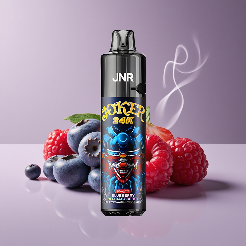 JNR Joker 24K Puffs Engros Danmark Blåbær Rød Hindbær Disposable Vape