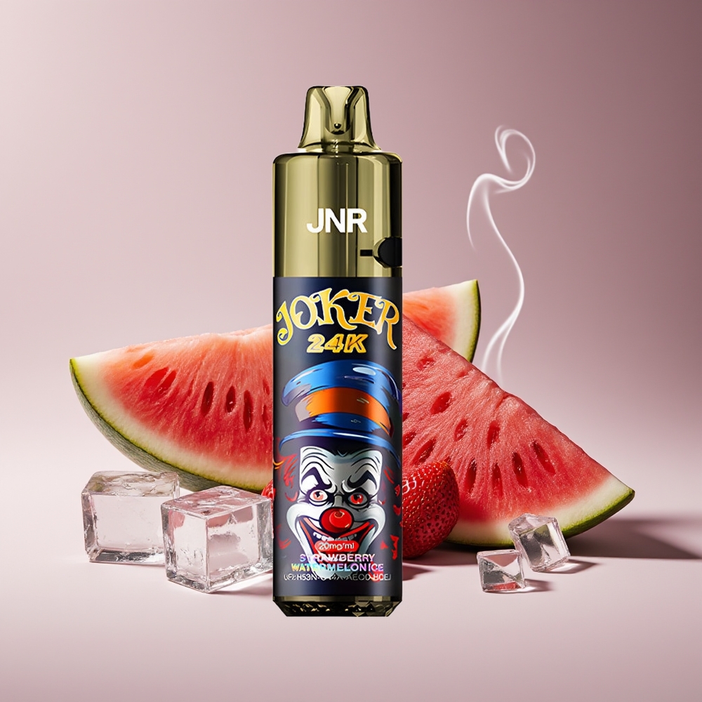 JNR Joker 24K Puffs Engros Danmark Disposable Vape Jordbær Vandmelon Is