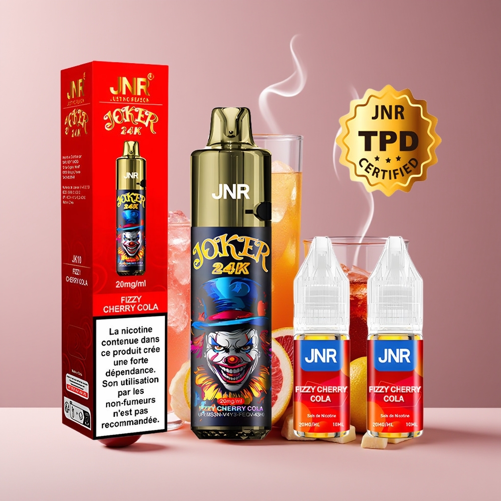 JNR Joker 24K Puffs Engros Danmark Frisk Kirsebær Cola