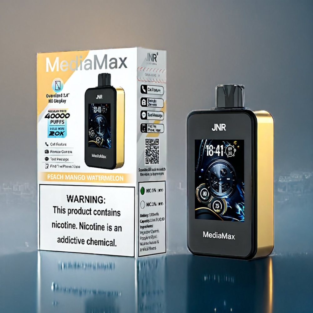 JNR MediaMax 40000 Puffs Fersken Mango Vandmelon 21mL Engros Danmark