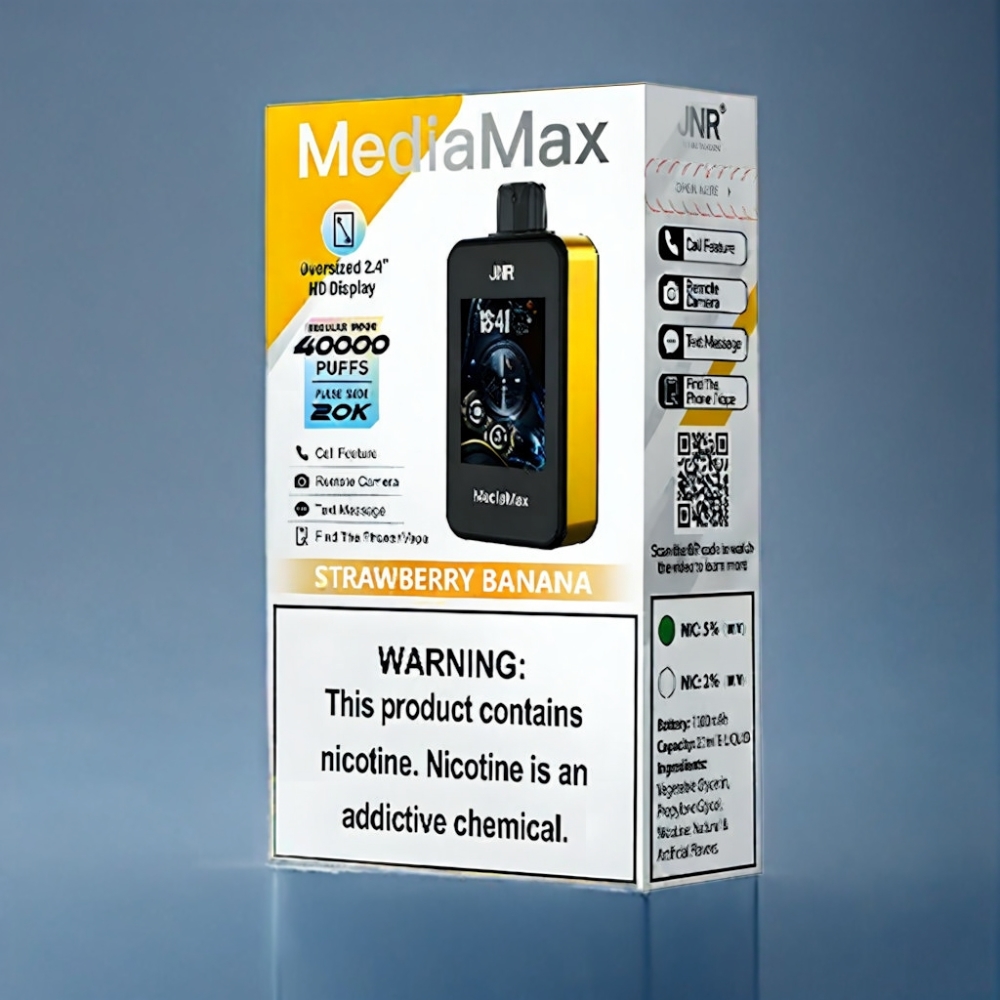 JNR MediaMax 40000 Puffs Jordbær-Banana 21mL Engros Danmark