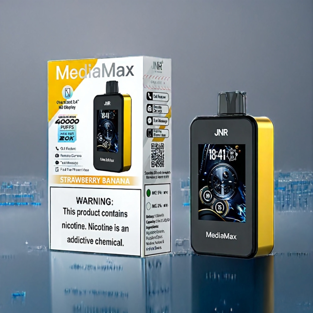 JNR MediaMax 40000 Puffs Jordbær-Banana 21mL Engros Danmark