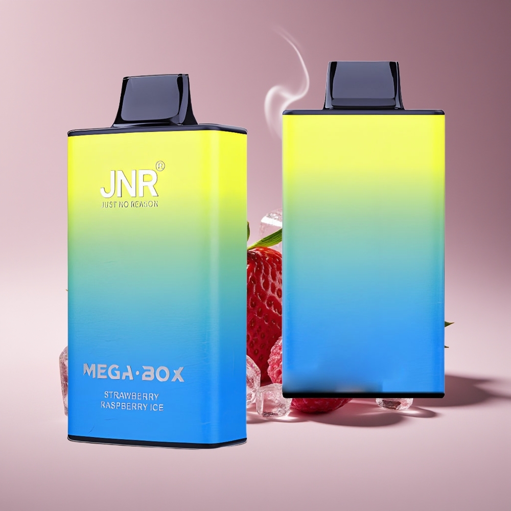 JNR Mega Box 25000 Puffs Engros Danmark 850mAh Jordbær Hindbær Is