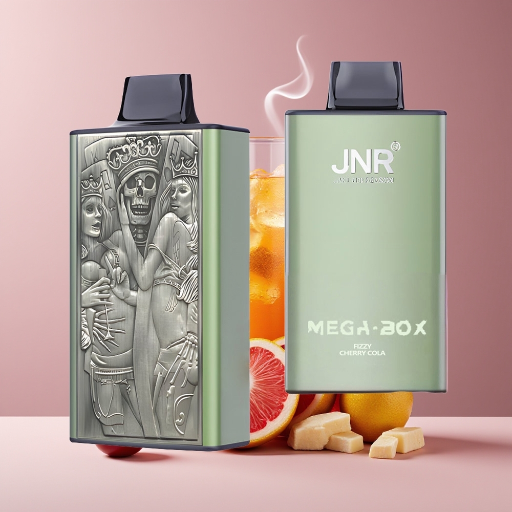 JNR Mega Box 25000 Puffs Engros Danmark Bærbar Vape Frisk Kirsebær Cola 850mAh