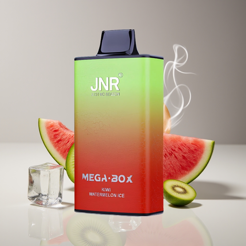 JNR Mega Box 25000 Puffs Engros Danmark Disposable Vape Kiwi Vandmelon Is 850mAh