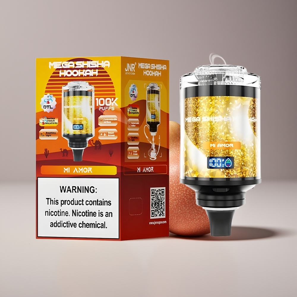 JNR Mega Shisha Hookah 100K Type-C Engros Danmark Mi Amor