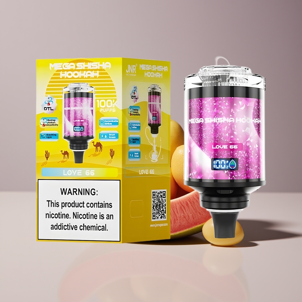JNR Mega Shisha Hookah 100K Type-C Engros Danmark