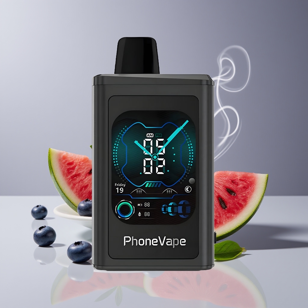 JNR PhoneVape 30000 puff Engros Danmark Opkaldsfunktion Blåbær Vandmelon